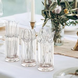 Rõ ràng nhiệm vụ nặng nề nhựa PS dĩa nhựa dùng một lần dĩa nhựa ưa thích dao kéo thanh lịch trong suốt dĩa đồ dùng thiết lập - Product Image 6