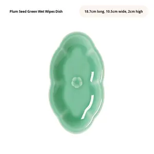 XUANHUI Porte-serviettes <span class=keywords><strong>en</strong></span> porcelaine CELADON, porte-<span class=keywords><strong>savon</strong></span>, forme irrégulière, blanc pur, style national, passe au <span class=keywords><strong>lave</strong></span>-<span class=keywords><strong>vaisselle</strong></span>, plat à soupe - Product Image 6