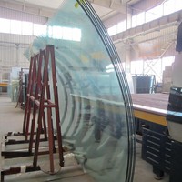Fabricant chinois PVB SGP EVA film intercalaire mur de verre fenêtre incassable verre feuilleté trempé incurvé résistant aux balles