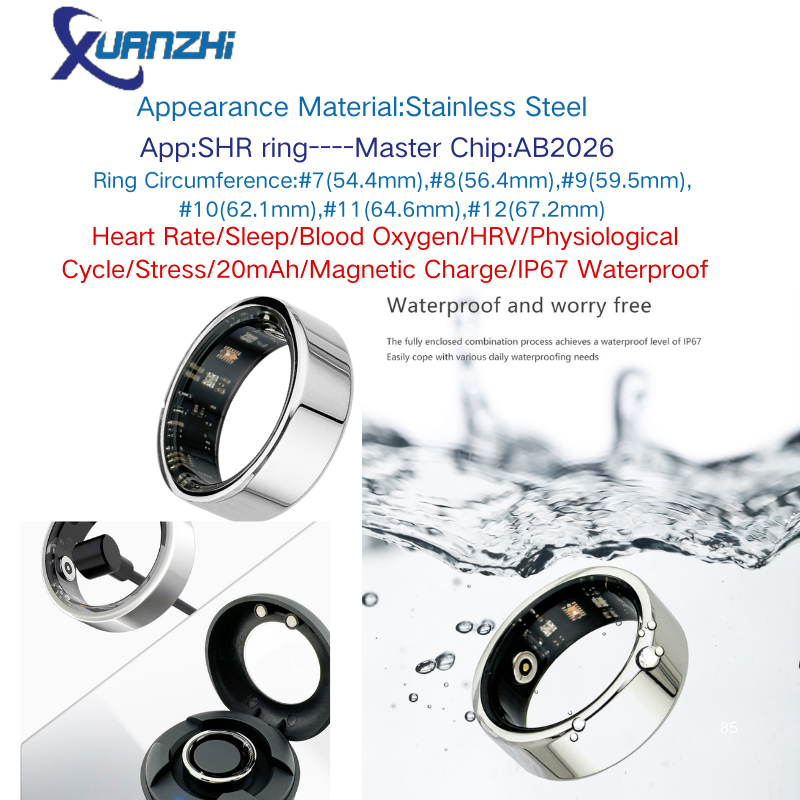 Silver Xuanzhi-S2-santé-sommeil-remise en forme-bague intelligente