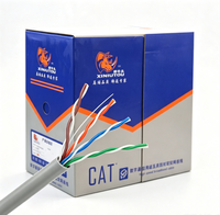 Cable LAN para interiores XITOUNIU 2026 de alta velocidad Cat5e, par UTP 25AWG CCA, 1000 pies, 8 conductores sólidos