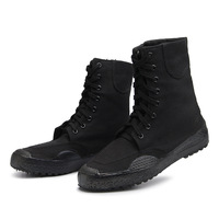 Bottes de combat en toile Offre Spéciale formation chaussures de sécurité taille haute pour hommes et femmes chaussures en toile chaussures d'extérieur semelle en caoutchouc