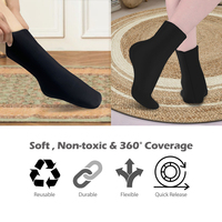 Chaussettes de cryothérapie réutilisables avec pochettes de gel pour soulager les douleurs musculaires, les contusions, les gonflements, l'arthrite et les douleurs post-partum aux pieds