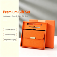 Kit de stylo et journal en cuir haut de gamme personnalisé avec boucle métallique pour événements d'appréciation client, planification, coffret cadeau de bureau