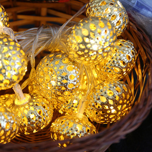 Nhà Máy Usb Powered/Battery Powered 3M <span class=keywords><strong>20</strong></span> Balls Globe Twinkle Sao Vàng Ma-rốc <span class=keywords><strong>Solar</strong></span> Battery <span class=keywords><strong>LED</strong></span> Giáng Sinh <span class=keywords><strong>String</strong></span> <span class=keywords><strong>Lights</strong></span> - Product Image 3