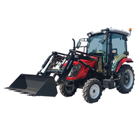 Nouveau tracteur agricole à roues 4x4 de 90 ch et 100 ch avec cabine, moteur diesel, arbre de sortie de puissance, économie d'énergie, consommation de carburant réduite, vente directe