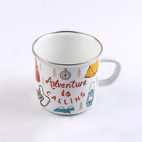 12oz Mini personnalisé en gros émail vin gobelet sublimation