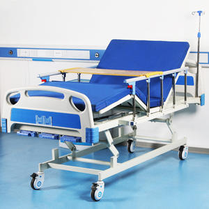 Three-Function ICU <b>Bed</b> Leg-Lifting Back-Lifting Height-Adjustable Features <b>Metal</b> ISO Certified Similar Hospital Nursing <b>Beds</b> - Product Image 1