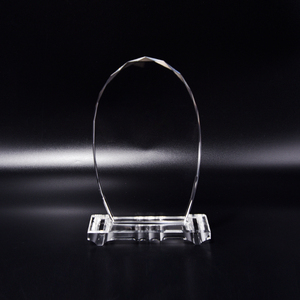 Trofeo di vetro di cristallo vuoto di vendita diretta della fabbrica di Guangzhou trofeo UV personalizzato o incisione laser per il premio aziendale - Product Image 6