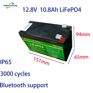 Advanced BMS 12.8V 12V <b>Rechargeable</b> Solar <b>Battery</b> Pack IP65 Stable for Camping Lighting Systems Low Temperature 12.8V10.8Ah Port - Product Image 4
