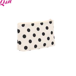 Pochette à cosmétiques en coton avec logo privé personnalisé Trousse de maquillage légère pour femmes - Product Image 1