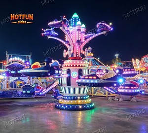 Manège Électrique de <span class=keywords><strong>Parc</strong></span> d'Attractions à Contrôle Manuel, 16 Places, Double Pont, en Forme d'Avion, à Vendre - Product Image 4