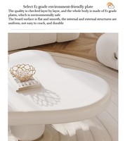 Table basse créative de luxe nordique irrégulière pour salon, style nuage, design créatif pour la maison