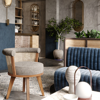 Bancs de restaurant de style européen, sièges vintage élégants pour restaurant, table et chaise de restaurant, mobilier de restaurant