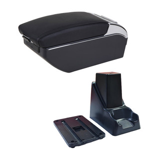 Boîte d'accoudoir Vtear en ABS avec rangement intérieur, porte-gobelet USB, accessoire de décoration centrale avant pour Suzuki <span class=keywords><strong>S</strong></span>-<span class=keywords><strong>PRESSO</strong></span> 2019-2026 - Product Image 1
