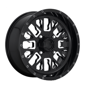 Rines Forjados para Camioneta Todoterreno en Negro Brillante con Acabado Fresado, 20x10 22x12 24x12 26x14 Pulgadas 6x139.7 para Ram 2500, Camioneta de Uso Pesado - Product Image 1