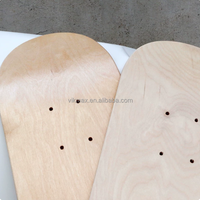 Planche de skateboard vierge en érable chinois 7 plis, 8,0 pouces, avec logo personnalisé, teinte en plis, double rocker, roulements ABEC-9, vente en gros à bas prix