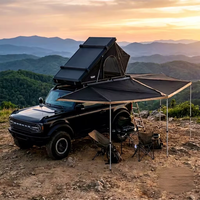 Auvent latéral de voiture YYD OVERLAND, auvent à 270 degrés, rayon de 2,0 m, cadre en aluminium, 3000 mm, imperméable, abri de camping, tente de toit pour SUV