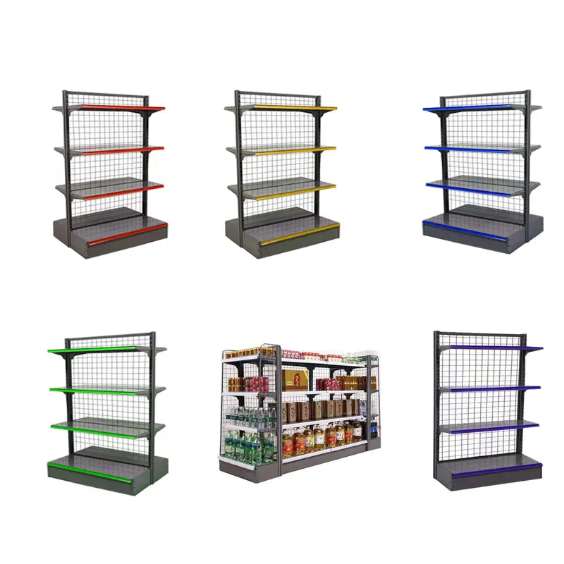 Hot Selling New Product Metallic Rack Supermarket Shelves Grid Rack Cold Rolled Steel