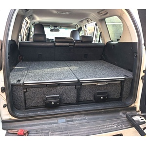 Tiroir de camping coulissant VRD4X4 pour Toyota Prado - Tiroirs 4x4 à double rangement avec plateau coulissant et table amovible - Product Image 2