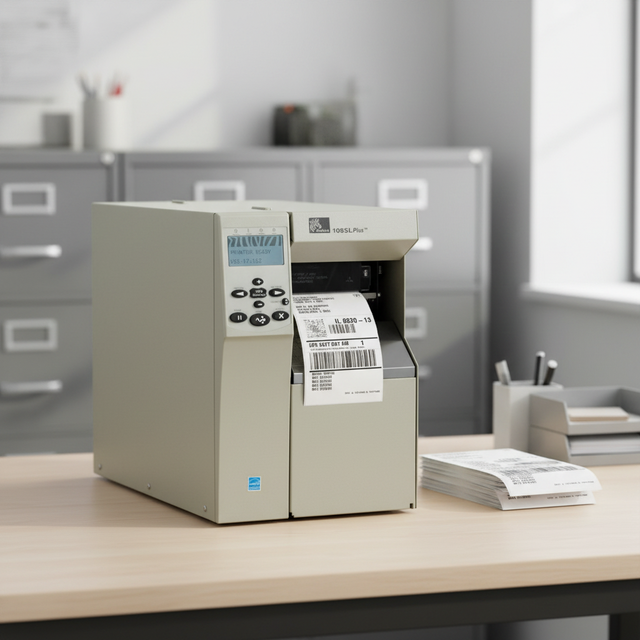 Industrial Zebra 105SL PLUS 300dpi Barcode Printer with USB Interface 1-Year Warranty SDK Available (PN103-819-00000-DW) Stock