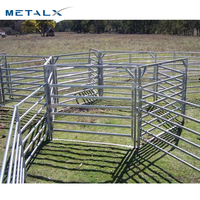 Panneaux de clôture pour bétail galvanisés robustes, clôture de ferme, enclos pour vaches, clôture portable pour moutons, écuries de chevaux, panneaux pour bétail