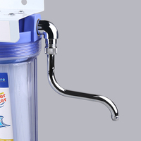 Filtre à eau de comptoir à 3 étapes avec filtration de sédiments de 5 microns, usage domestique, design écologique