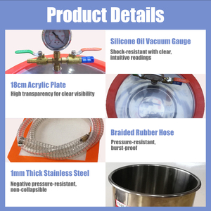 Nouvelle Résine Époxy de Qualité <span class=keywords><strong>Gallon</strong></span> pour Extraction, Dégazage en Chambre à Vide, Pompe à Vide Basse Pression et Seau de Désbullage - Vente en Gros - Product Image 5