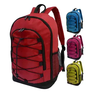 Hot Sale Casual Campus Style Teens School Bags Durable Material Bagpack Backpack Schoolbag with Drawstring Deco