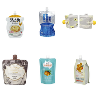 Haute température 121 bec emballage sac fournisseur debout cornue feuille d'aluminium 250ml 500ml sauce piquante cornue pochette