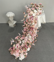 200cm de Long Offre Spéciale Rouge Rose Fleur De Soie Fleur De Mariage Chemin De Table