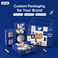 Coffret Cadeau Personnalisé pour Boulangerie, Boîte d'Emballage en Carton avec Fenêtre et Rabat Doré pour Thé, Café, Pâtisseries et Desserts