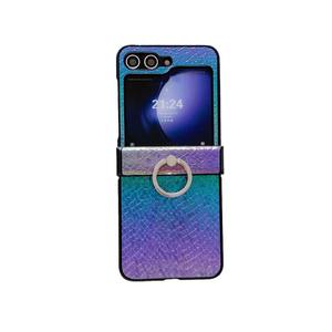 Étui de téléphone en cuir pliable à coutures pour Zflip4, motif serpent progressif en <span class=keywords><strong>PC</strong></span>, adapté à la protection 5 - Product Image 5