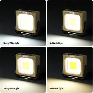 Lampe de tente portable WARSUN à <span class=keywords><strong>suspension</strong></span> magnétique, certifiée CE, rechargeable, à intensité variable, pour camping d'urgence en extérieur – Grande Vente - Product Image 5