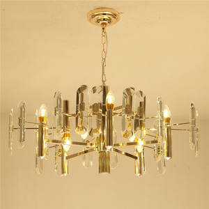 Candelabro de cristal de lujo Led de luz colgante de restaurante de centro comercial moderno de alta calidad - Product Image 5