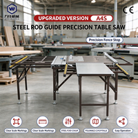 Scie à table coulissante robuste WANJIA A4S pour le travail du bois, grande table de 190x100cm pour la découpe du bois massif et du contreplaqué, vente en gros pour usines