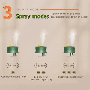 Mini tạo độ ẩm phim hoạt hình phun đôi nhà văn phòng Máy tính để bàn nước Refill xách tay 400ml USB ánh sáng món quà dễ thương Pet Fragrance Diffuser - Product Image 5