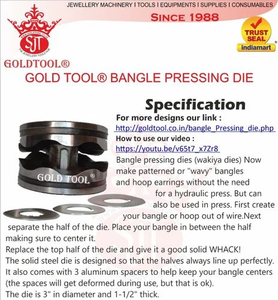 Gold Tool Bangle Pressing Die bangle wakiya die - Product Image 3