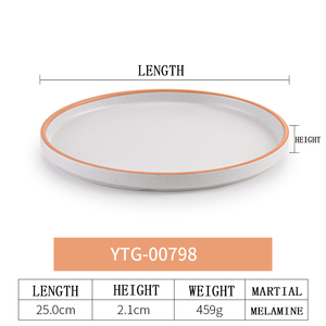 Nouvelle Assiette Ronde en Mélamine Effet <span class=keywords><strong>Marbre</strong></span> Noir pour Restaurant, Vente en Gros, Assiette <span class=keywords><strong>de</strong></span> Service en Mélamine pour Fruits - Product Image 3