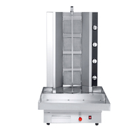 Nouveau Barbecue à Gaz en Acier Inoxydable, Rôtissoire Rotative pour Poulet et Viande, Machine à Kebab Doner Shawarma, Grills BBQ à Gaz à Vendre