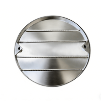 Couvre-égouts circulaires en acier inoxydable, type encastré, usage moyen, pour routes