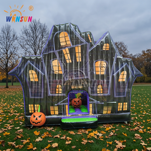 winsun Halloween Haunted <b>Inflatable</b> castle Combo Commercial Kid bounce <b>house</b> outdoor playground - Product Image 1