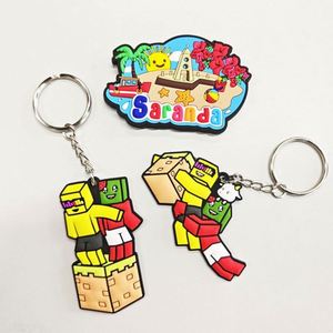 Custom 2D/3D Anime Soft Pvc Keychain Make Rubber Sport Key Chain Your Logo Keyring with Chain - Product Image 3
