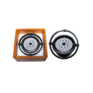 Brújula Náutica de latón con puntero luminoso para navegar barcos de pesca barcos viene caja de madera-para actividades de turismo al aire libre - Product Image 5