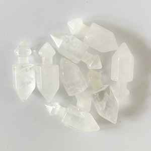 Collier pendentif hexagonal en cristal de quartz naturel, collier en agate, pierres de guérison en cristal, bijoux en pierres précieuses - Product Image 5