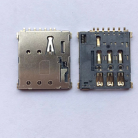 Support de carte Nano SIM auto-éjectable 7P avec broche de détection LCP, haute température, entièrement SMT, pour montage sur table pour appareils numériques 3C