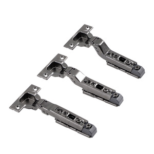 Furniture Hinge 2.5 Mm Iron Full Surface Soft Closing Cabinet <b>Wardrobe</b> Door <b>Hardware</b> Straight Arm Mid Bend Large Bend - Product Image 3