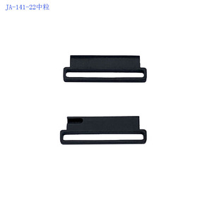Boucle à barre à ressort à grain moyen JA-141-22 20mm 22mm pour bracelets de montre en maille milanaise, cuir ou tissu, en métal durable poli - Product Image 1
