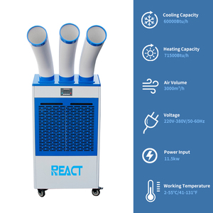 <span class=keywords><strong>Aire</strong></span> <span class=keywords><strong>Acondicionado</strong></span> Industrial Portátil de 60000 BTU para Interiores/Exteriores, <span class=keywords><strong>Bomba</strong></span> de <span class=keywords><strong>Calor</strong></span> de Alta Resistencia, Equipo de Climatización de 5 Toneladas - Product Image 3