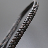 8*3mm örgü deri kordon DIY için erkekler bilezik takı çok renkli düz kordon aksesuarları bulguları el yapımı hediye